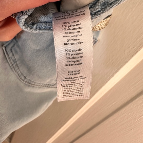 OshKosh B'gosh Baby Girls' Stretchy Knit Denim Overalls size 6 months - Picture 6 of 7